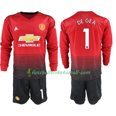 Fußballtrikots Manchester United DE GEA 1 Kinder 2018-2019 Langarm Heimtrikotsatz kaufen